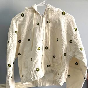 Forever 21 jacket, Size: S (US), Color: white/light beige